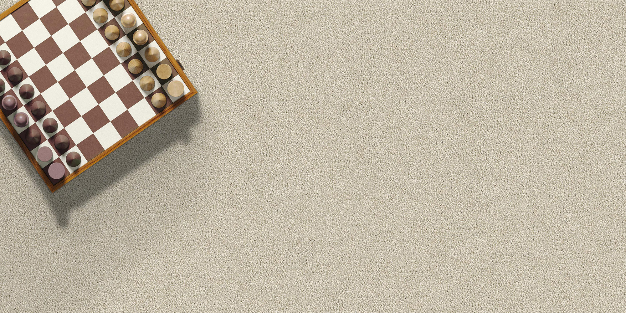Serina soft cut pile carpet in a warm interior